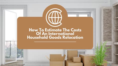 international household goods shipping cost.